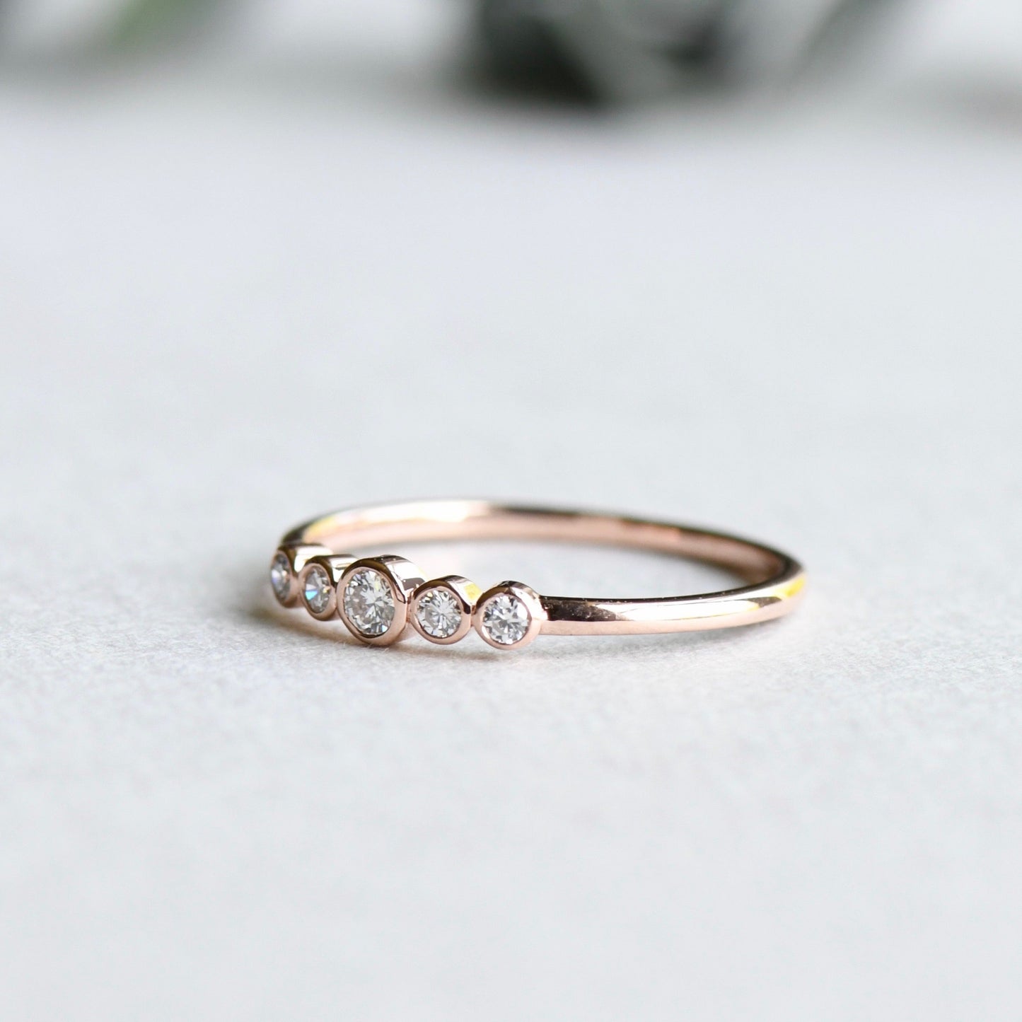 14k Five Stone Diamond Ring