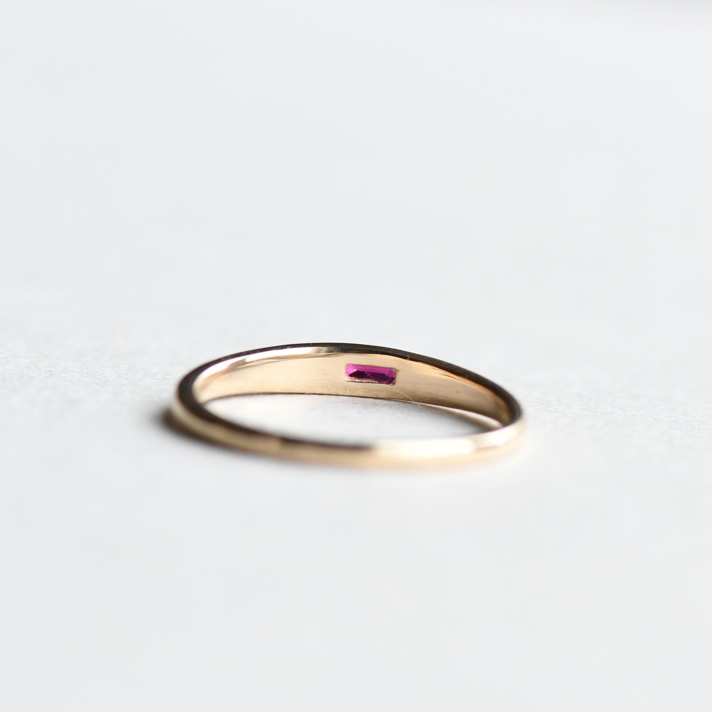14K Baguette Ruby Ring