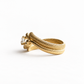 18K Double Serpent GIA 0.5 CT Diamond Ring