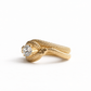 18K Double Serpent GIA 0.5 CT Diamond Ring