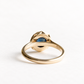 14K Rose Cut Sapphire Ring