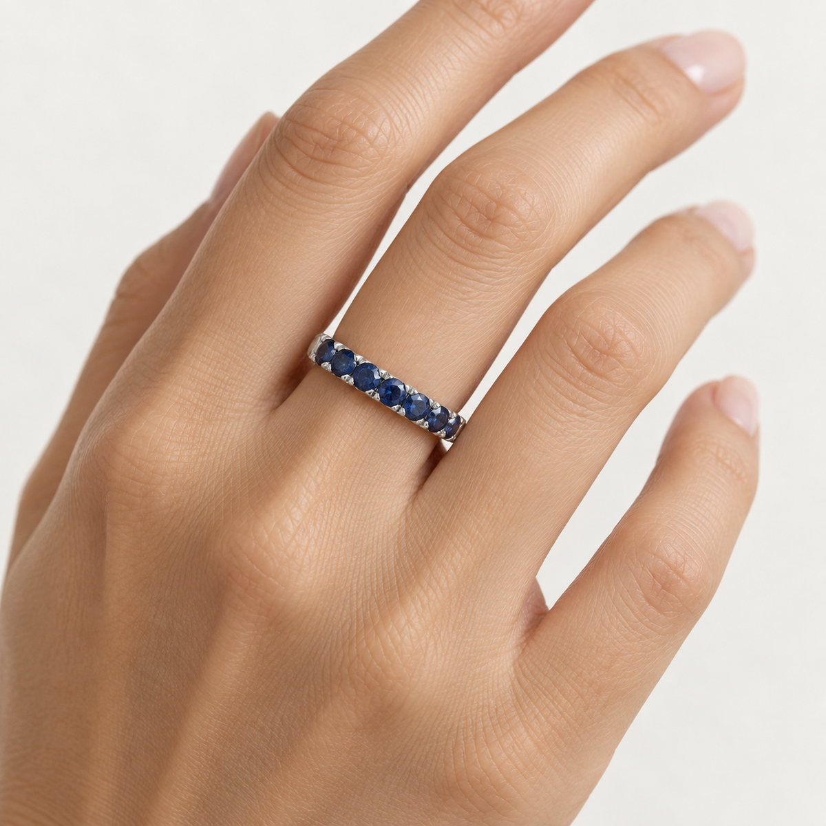 Sapphire Platinum Band