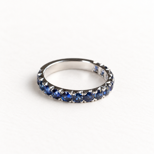 Sapphire Platinum Band