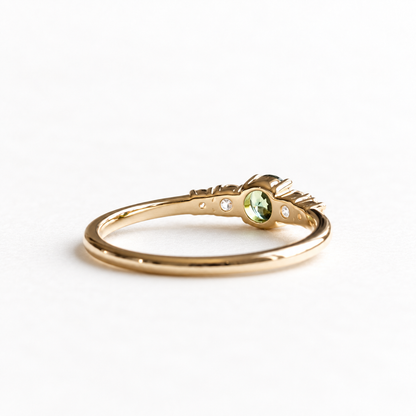 0.5TCW Sapphire Diamond Ring