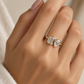 14K Moi et Toi Moissanite Ring