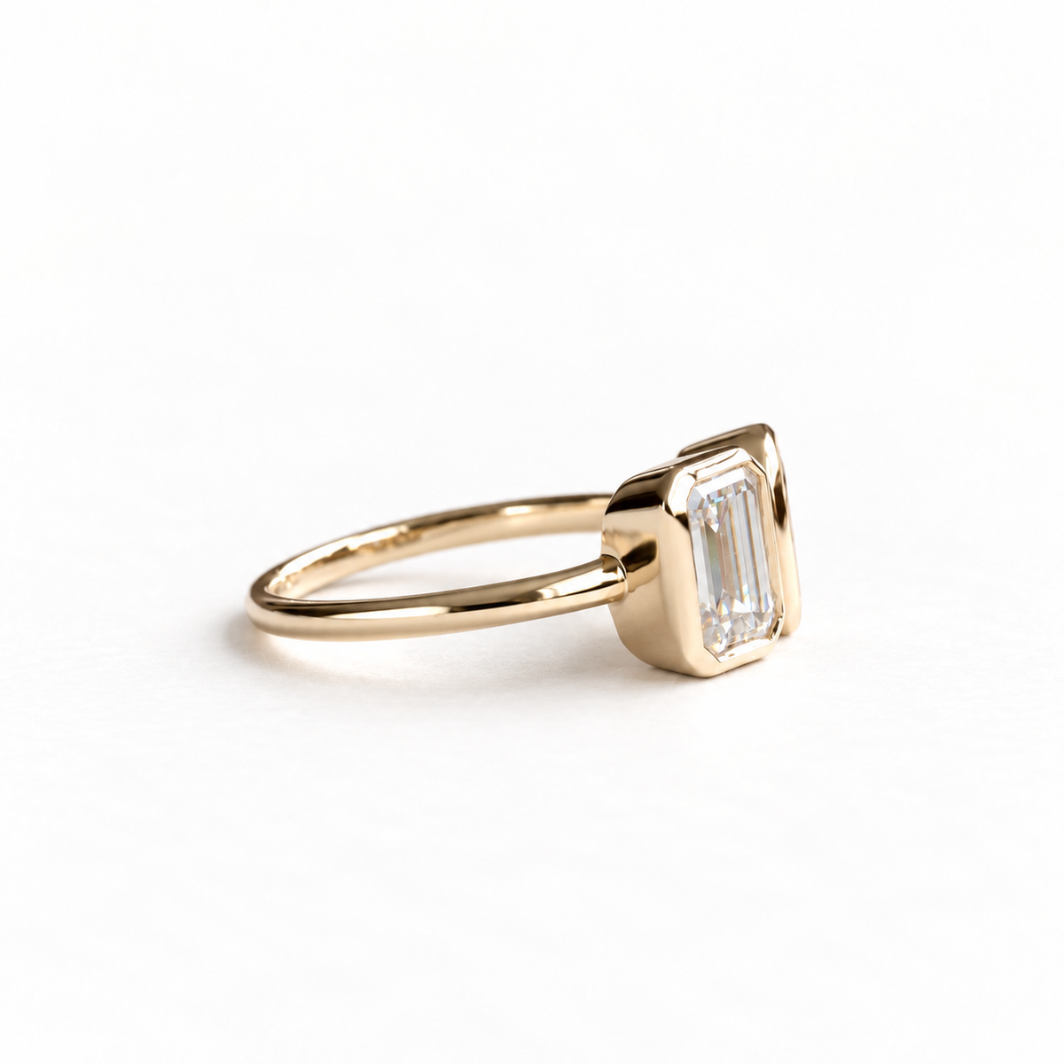 14K Moi et Toi Moissanite Ring