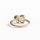 14K Moi et Toi Moissanite Ring