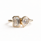 14K Moi et Toi Moissanite Ring