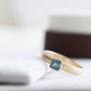 14K Montana Teal Sapphire Ring