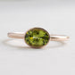 14K Rose Gold Peridot Ring
