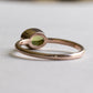 14K Rose Gold Peridot Ring