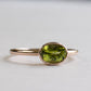 14K Rose Gold Peridot Ring