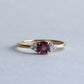 14K Pink Tourmaline Diamond Ring