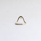 14K Yellow Gold Emerald Ring Guard, Size 7