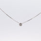 14K 0.29 Carat Bezel Natural Diamond Necklace