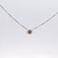 14K 1 Carat Bezel Natural Diamond Necklace