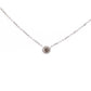 14K 1 Carat Bezel Natural Diamond Necklace