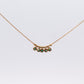 14K Emerald Bezel and Bead Necklace