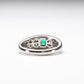 Emerald Diamond Platinum Ring