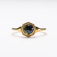 18K Rose Cut Sapphire Ring