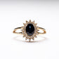 14K 1.25 CT Blue Sapphire Diamond Ring