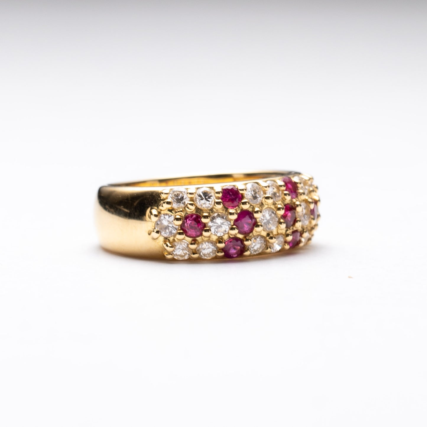 18K Estate Ruby Diamond Ring