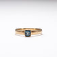 14K Montana Teal Sapphire Ring