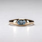 14k Aquamarine Oval Ring