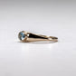 14k Aquamarine Oval Ring