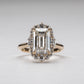 14K 3.01 Carat Lab Diamond Engagement Ring