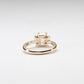 14K 2 Carat Three Stone Lab Diamond Ring