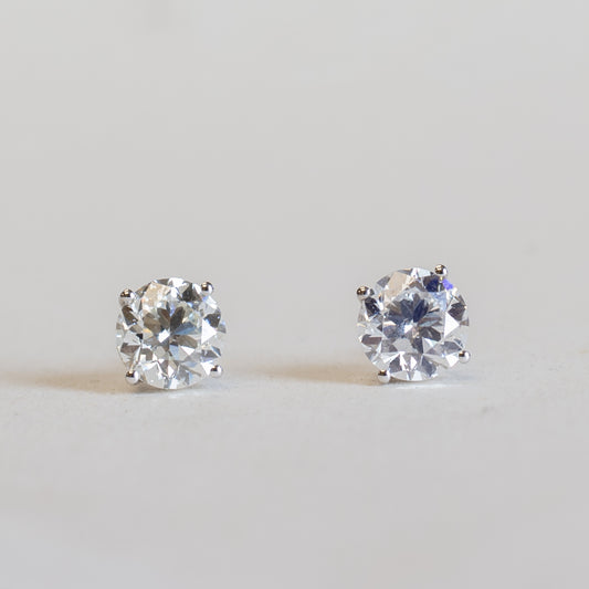 14K 4 CTTW Diamond Studs