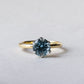 14K Aquamarine Engagement Ring