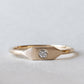 14K Signet Diamond Ring