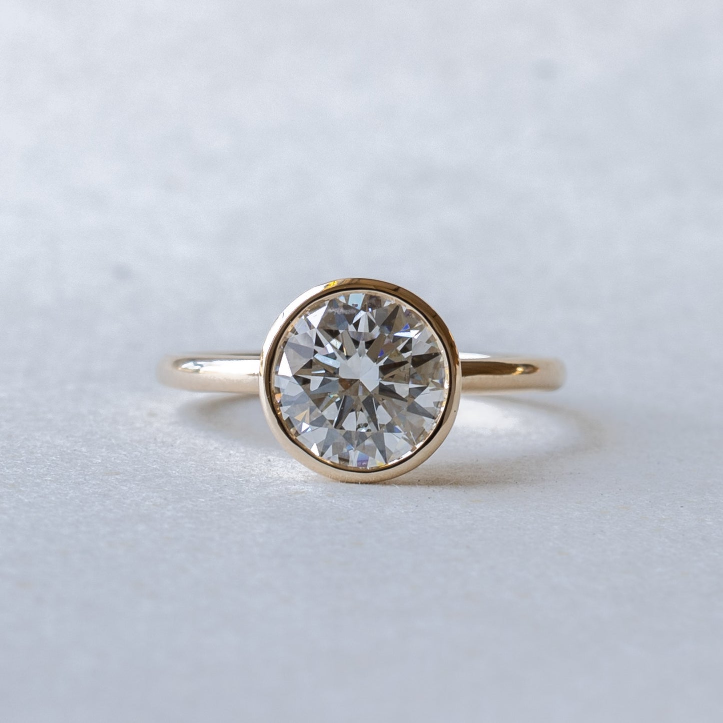 14K 2.5 Carat IGI Lab Diamond Engagement Ring