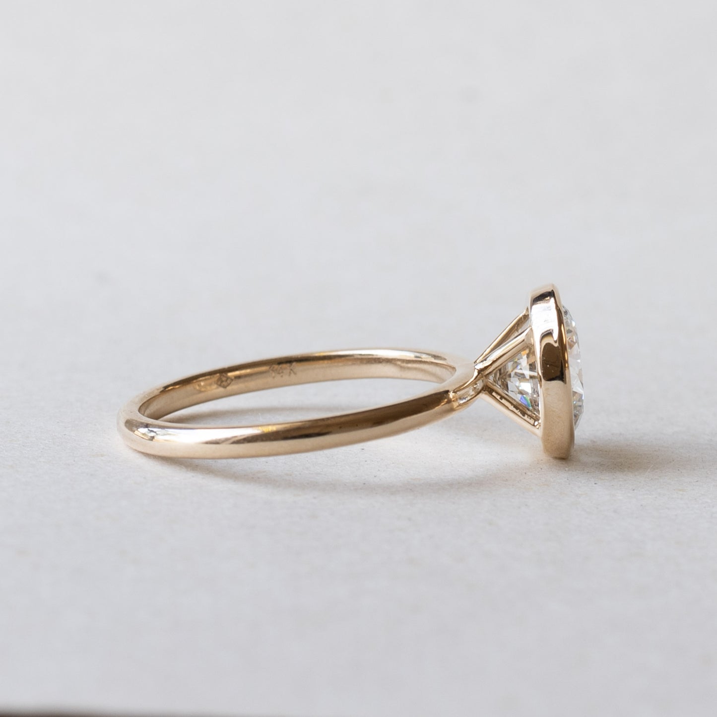 14K 2.5 Carat IGI Lab Diamond Engagement Ring