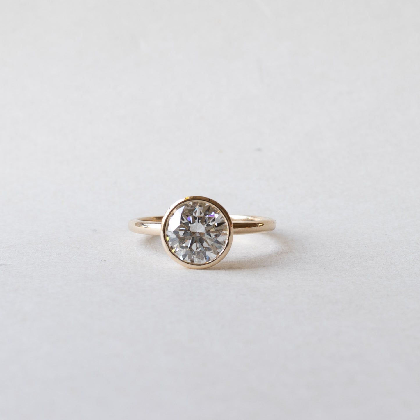 14K 2.5 Carat IGI Lab Diamond Engagement Ring