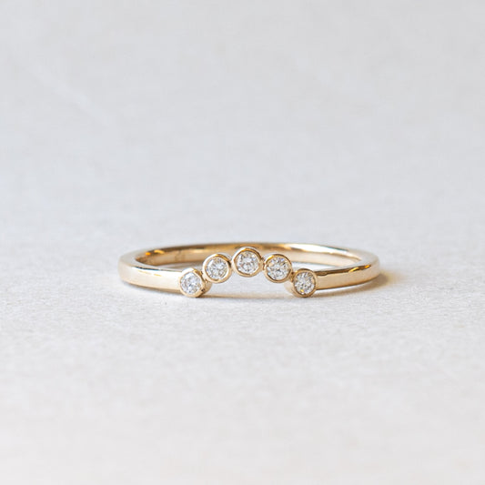 14K Lab Diamond Bezel Ring Guard