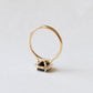 14K Yellow Gold Green Indicolite Tourmaline Engagement Ring