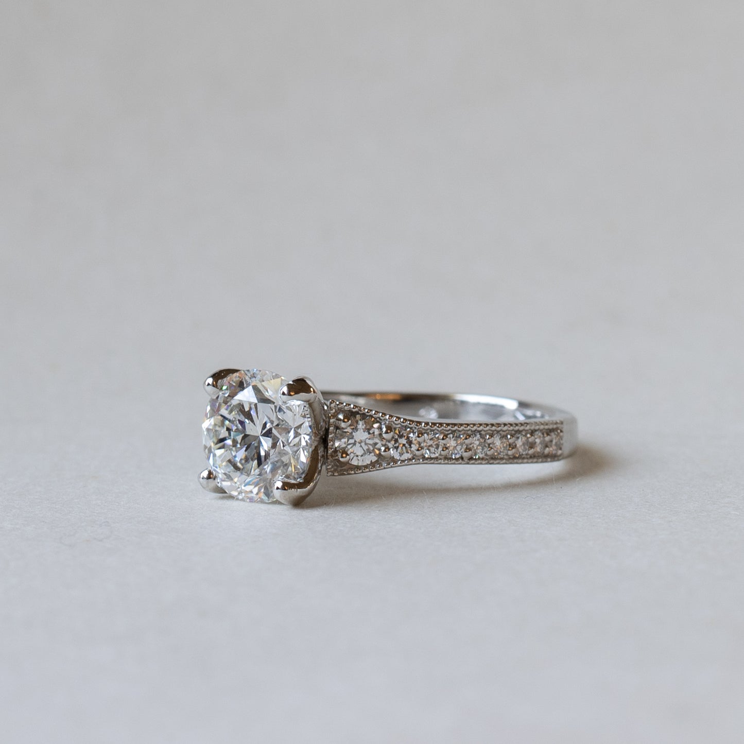 Platinum GIA 2 Carat Natural Diamond Ring