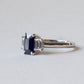Platinum Blue Sapphire Ring