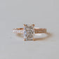 14K Yellow Gold Lab 3CTTW Diamond Engagement Ring