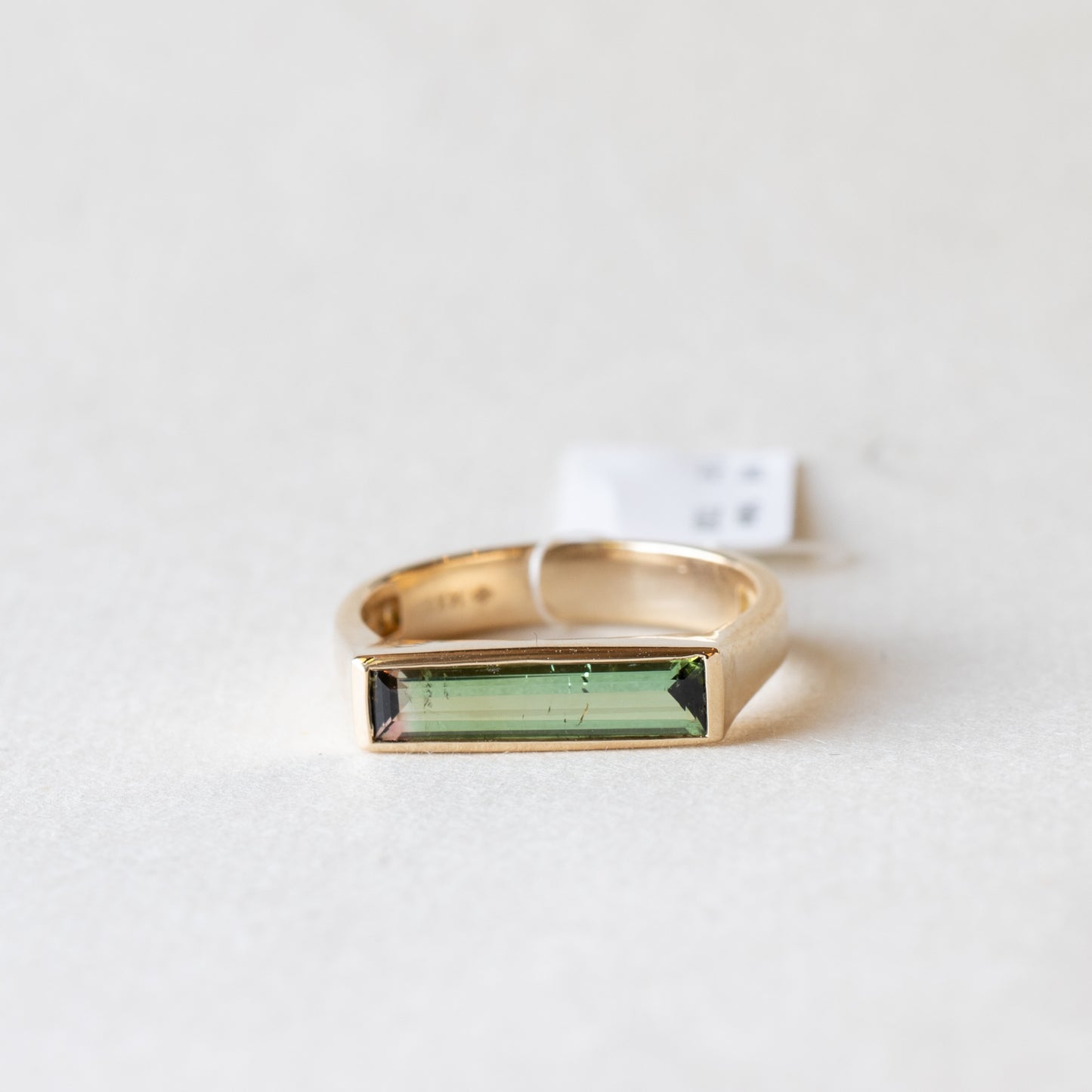 14k Yellow Gold Tourmaline Ring, Size 7