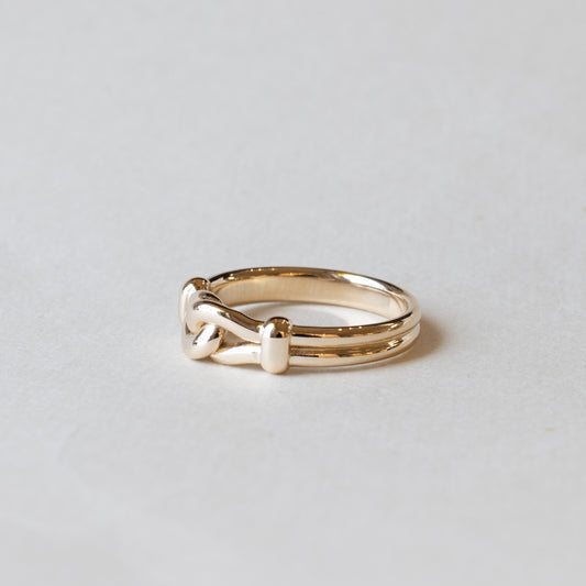 14k Yellow Gold Bucket Ring