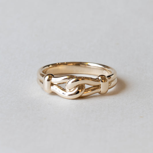 14k Yellow Gold Bucket Ring