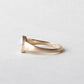 14K Yellow Gold Moissanite Ring Rose Cut Ring