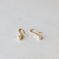 18K Gold Pearl Earrings - Estate Jewelry