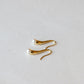18K Gold Pearl Earrings - Estate Jewelry