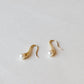 18K Gold Pearl Earrings - Estate Jewelry