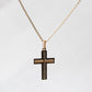 14K Yellow Gold Natural Diamond Cross Pendant (PENDANT ONLY)